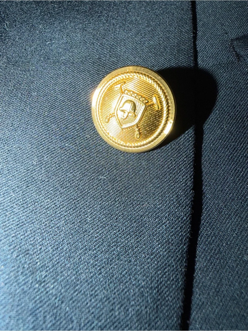 Ralph Lauren Boys 10 Reg Navy Blazer with Gold-Tone Buttons